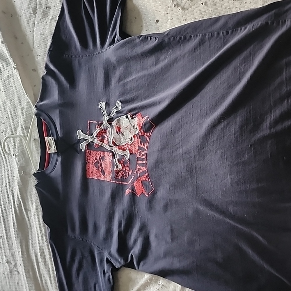 Vintage avirex brand t-shirt, dark blue color, size medium